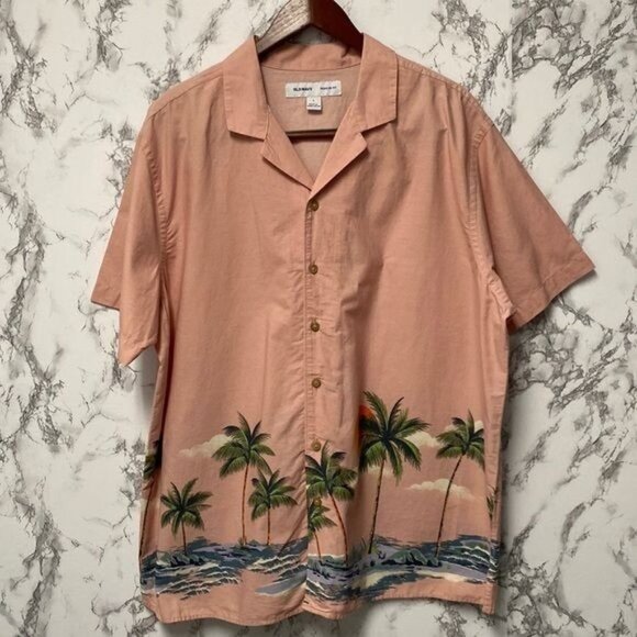 Old Navy Mens Regular Fit Summer Shirts Size L - Picture 1 of 11
